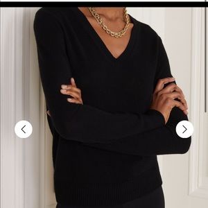 NWT Theory Black Adriene Feather Cashmere Sweater
